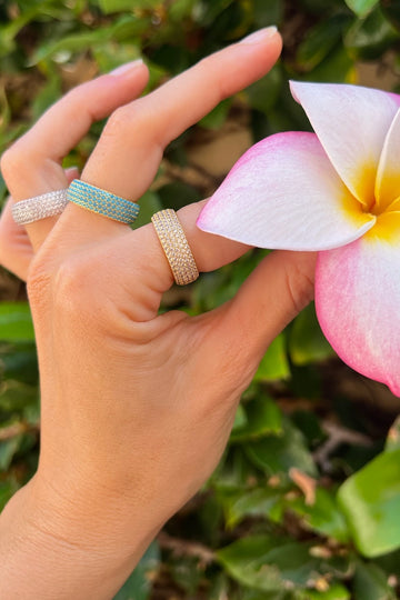 MINI BILLIONAIRE RING- STERLING SILVER